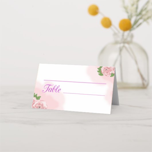 Carte De Placement Floral (Devant)