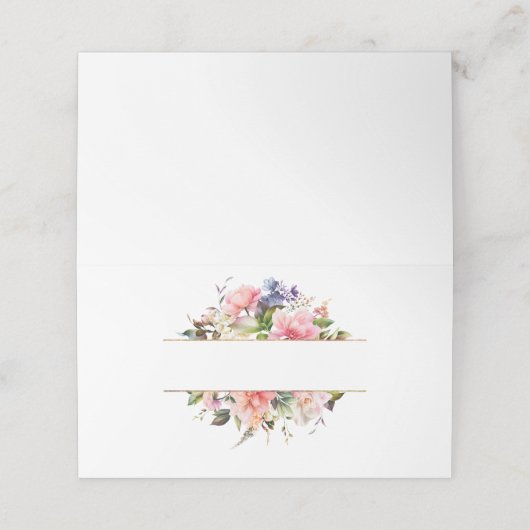 Carte De Placement Floral (Extérieur déplié)