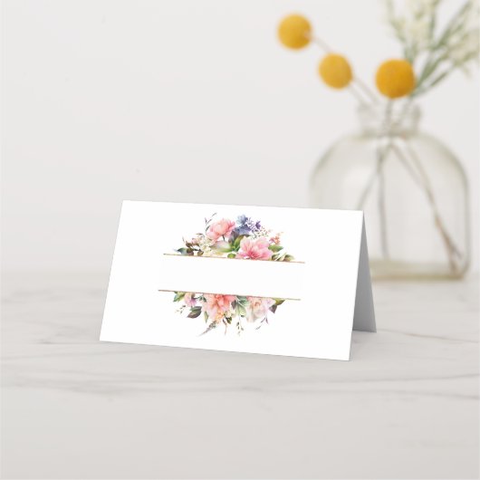 Carte De Placement Floral (Devant)
