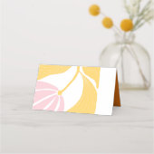 Carte De Placement Floral abstrait moderne (Dos)