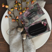 Carte De Placement Floral foncé et humide