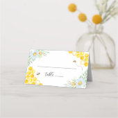 Carte De Placement Floral Miel mariage (Devant)