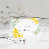 Carte De Placement Floral Miel mariage