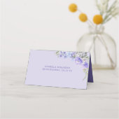Carte De Placement Floral Peri de lavande violette (Dos)