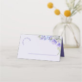 Carte De Placement Floral Peri de lavande violette (Devant)