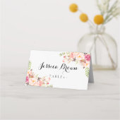Carte De Placement Floral Rustique Peony (Devant)