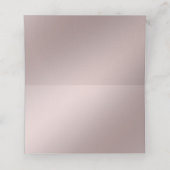 Carte de placement florale ornée dorée (Intérieur déplié)