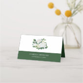 Carte De Placement Flore Rose de verdure et de pivoine blanche (Dos)