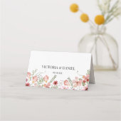 Carte De Placement Flore simple aquarelle (Dos)