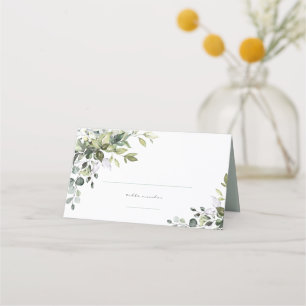 Carte De Placement Flore verdoyante
