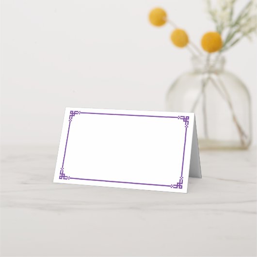 Carte De Placement Folded Name Place Card (Devant)