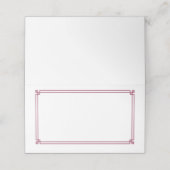 Carte De Placement Folded Name Place Card (Extérieur déplié)