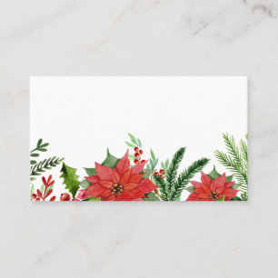 Carte De Placement Foliage floral Holly  Vacances