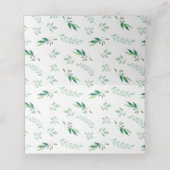Carte De Placement Foliage frais Réception de mariage Réservé Table (Intérieur déplié)
