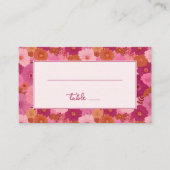 Carte De Placement Folie Florale Rose Joyeuse (Devant)