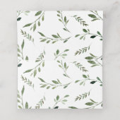 Carte De Placement Forêt Bois Animaux Végétation Baby shower Tente (Intérieur déplié)