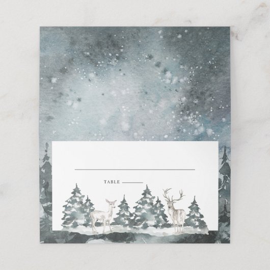 Carte De Placement Forêt de bois avec carte Deer Place (Extérieur déplié)