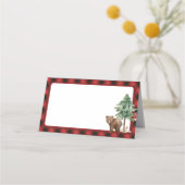 Carte De Placement Forêt forestière Anniversaire de la fête blanche C (Dos)