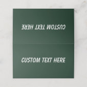 Carte De Placement Forêt solide vert foncé (Extérieur déplié)