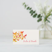 Carte De Placement Fraîcheur Citrus Foliage Mariage (Debout devant)