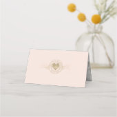 Carte De Placement Français Romance Heart Mariage Gold ID870 (Dos)