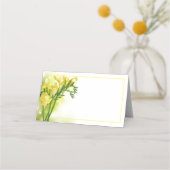 Carte De Placement Freesia Jaune (Devant)