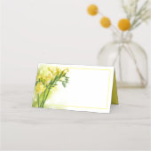 Carte De Placement Freesia Jaune (Devant)