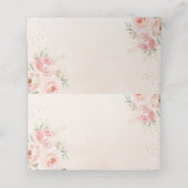 Carte De Placement Fuchsia Floral Mariage Bébé Fête d'anniversaire (Intérieur déplié)