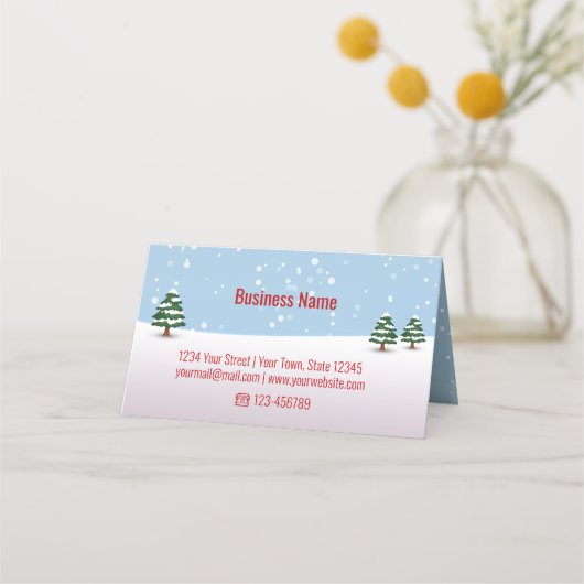 Carte De Placement Funny Reindeer Christmas Tree Carte cadeau (Dos)