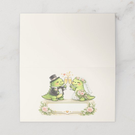 Carte De Placement Funny Wedding (Extérieur déplié)