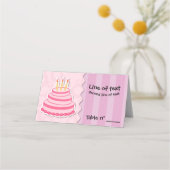 Carte De Placement Gâteau d'anniversaire (Devant)