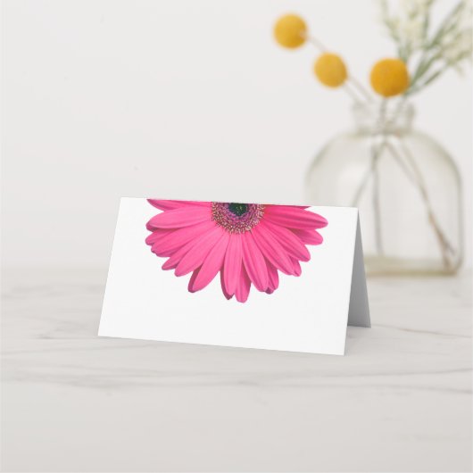 Carte De Placement Gerber rose Gerbera Daisy Mariage (Devant)