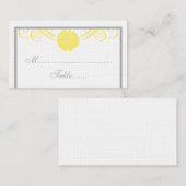 Carte De Placement Gerbera Daisy Swirls Place Card (Devant / Derrière)