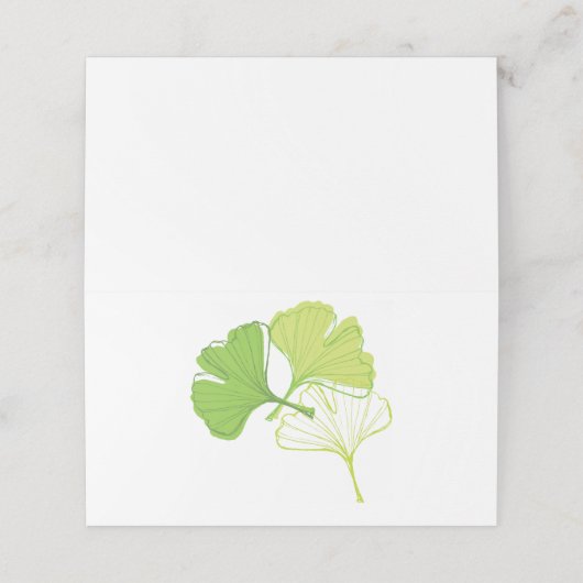 Carte De Placement Ginkgo Leaf (Extérieur déplié)