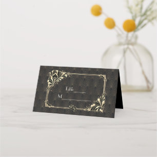 Carte De Placement Glam Or Noir Art Déco Casino Vegas Mariage