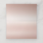 Carte De Placement Glam Rose Gold Parties scintillant Drift Elegant P (Intérieur déplié)