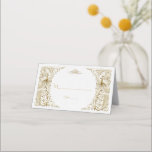 Carte De Placement Glam White Gold Art Déco Peacocks Mariage<br><div class="desc">Design élégant, mélange de paons de style ancien et d'éléments d'art déco en faux or et d'une approche graphique moderne et audacieuse, sur un arrière - plan texturé blanc. Utilisez l'outil Personnaliser pour ajouter vos informations. Pour les articles correspondants, visitez, s'il vous plaît, ma collection White Gold Art Déco Peacocks....</div>