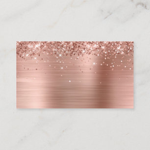 Carte De Placement Glitterie Rose Gold Foil vide