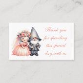 Carte De Placement Gnome Whimsical Orange Garden Wedding (Devant)