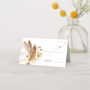 Carte De Placement Golden Automne Splash Mariage ID655