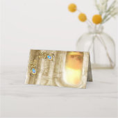 Carte De Placement Golden Royal Peacock Temple Mariage Dreams (Dos)