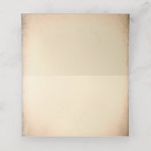 Carte De Placement Gothique Squelette Nom du couple (Intérieur déplié)