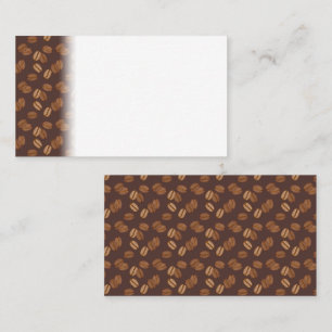 Carte De Placement Grains de Café Haricots Fève Café Torréfiés Bruns