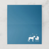 Carte De Placement Grand Baby shower de Chien Danse Chien Chien Chien (Extérieur déplié)