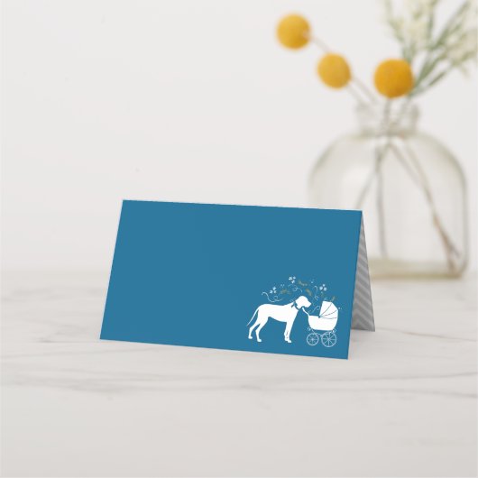 Carte De Placement Grand Baby shower de Chien Danse Chien Chien Chien (Devant)