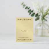 Carte De Placement Grand Duchess Gold Metal Soll Table Placecard (Debout devant)
