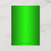 Carte De Placement Grand Duchess Green Scroll Table pliante Plaque (Dos)
