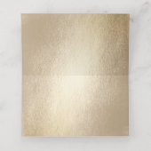 Carte De Placement Grand rectangle or Double Bonheur Mariage asiatiqu (Intérieur déplié)