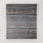 Carte De Placement Grange extérieure rustique Mariage Bois Vins raisi (Intérieur déplié)