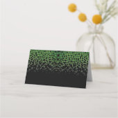 Carte De Placement Green Black Vidéo Jeu Gamer Bar Mitzvah Adresse (Dos)